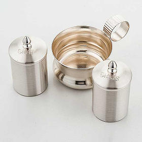 Set baptême décor feuilles d'olivier s5