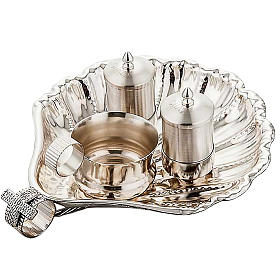 Santos óleos y bautismo: Conjunto bautismo plato Concha