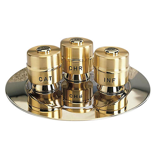 Holy Oils: set with gold-plated brass 1