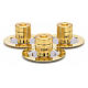 Holy Oils: Stock, gold plated brass, with a saucer s1
