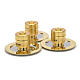 Holy Oils: Stock, gold plated brass, with a saucer s2