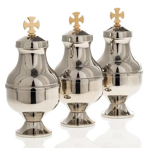 Holy Oils Vessels, nickel-plated 1