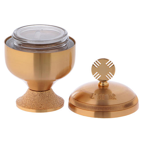 Holy oils: set with glossy stocks and a baptismal shell 4