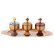 Holy oils: set with glossy stocks and saucer s1