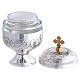 Holy oils: vase in chiseled silver-plated brass s4