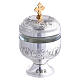 Holy oils: vase in chiseled silver-plated brass s2