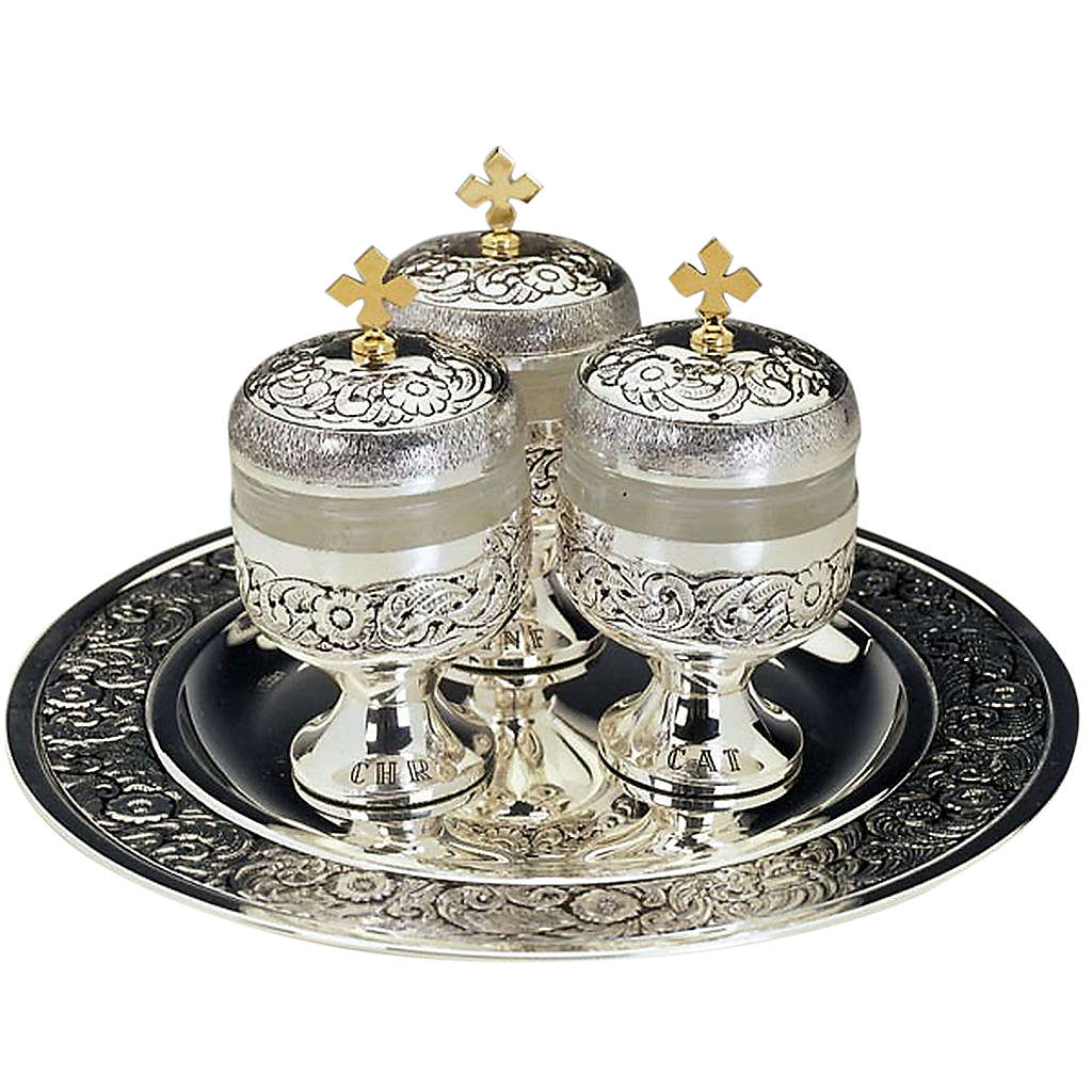 Holy oils baptism set with three stocks online sales on