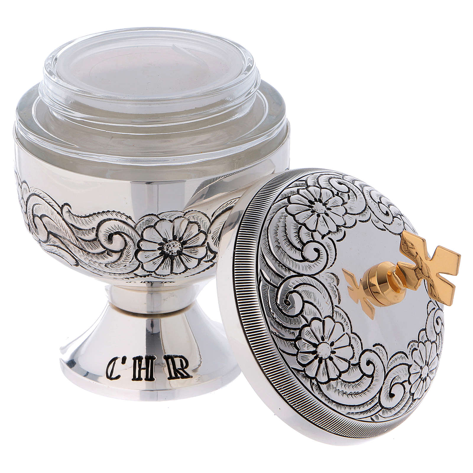 Holy oils baptism set with two vases and a shell online sales on