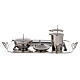 Molina Christening set in nickel plated brass with glass cruets s1