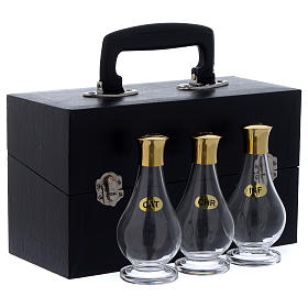 Holy Oils: case with glass containers