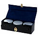 Case with triple Holy oils stock silver-plated aluminium 2 in diameter s3
