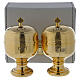 Holy Oils: case in faux leather with two Crismera containers 50 cc s1