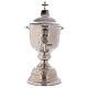 Silver-plated brass vase for holy oils for the sick s1
