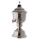 Vase for sacred oils for catechumens made of silver-plated brass s4