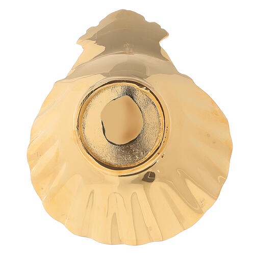 Baptism shell, gold plated brass 4