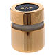 Holy oil stock, glass with gold plated cover s1