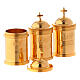 Holy oil set with case, brass s2