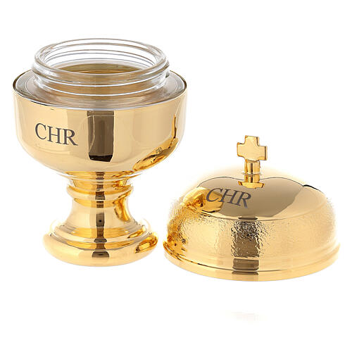 Naczynko na oleje święte model Crismera CHR (krzyżmo) 2
