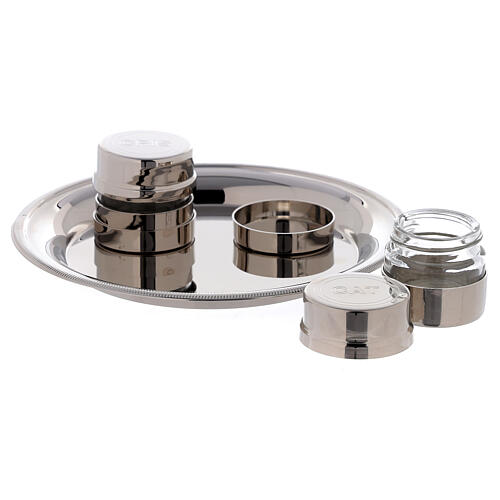 Baptismal set in silver plated brass 2