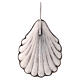 Baptismal shell with handle in silver plated brass s3