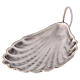 Baptismal shell with handle silver-plated brass s1