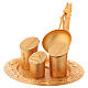 Baptismal set, gold plated casted brass s3