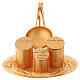 Baptismal set gold plated cast brass s1