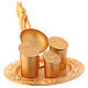 Baptismal set gold plated cast brass s4