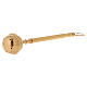 Holy water sprinkler, gold plated brass, 20 cm s2