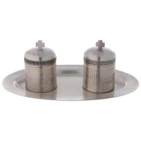 Double Holy oils stock in silver-plated brass50 ml