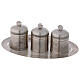 Holy oils set of 3 silver-plated brass 50 ml s6