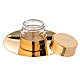 Holy Oils jar INF, with plate, golden s2