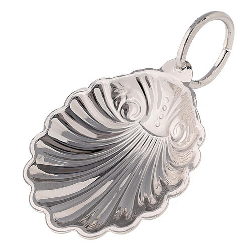 Baptismal shell in silver tone with handle 1