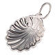Baptismal shell in silver-plated finish with ring handle s1