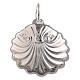 Baptismal shell in silver-plated finish with ring handle s2