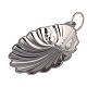 Baptismal shell in silver plated brass with handle s1