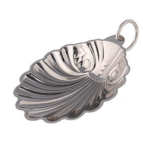 Baptismal shell silver-plated brass with handle