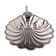 Baptismal shell silver-plated brass with handle s2