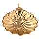 24K gold baptismal shell with handle s2