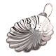 Silver plated brass baptismal shell 9 cm s1