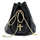 Holy oil bag in black leather s1