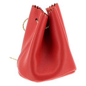 Holy oil bag in red leather