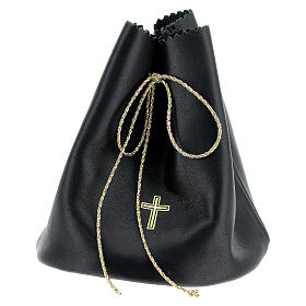 Black leather bag for 3 Holy oils stocks