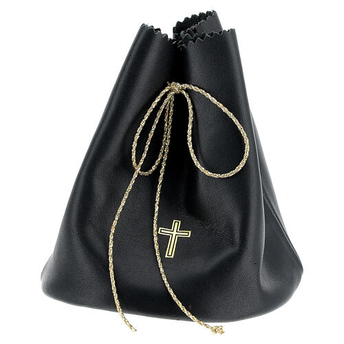 Black leather bag for 3 Holy oils stocks 1