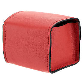 Red leather holy oil case