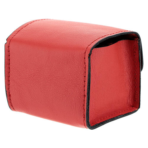 Holy oil stock case real red leather 2