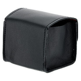 Holy oil stock case real black leather