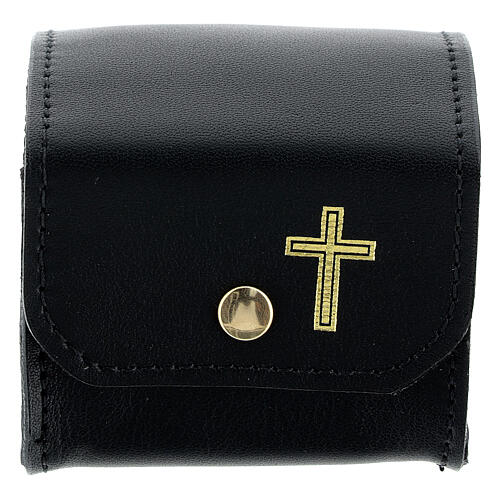 Holy oil stock case real black leather 1