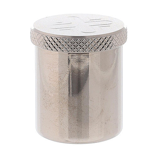 Holy oil jar in silver brass 3 cm 1
