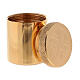 Holy oil jar in golden brass 3 cm s2